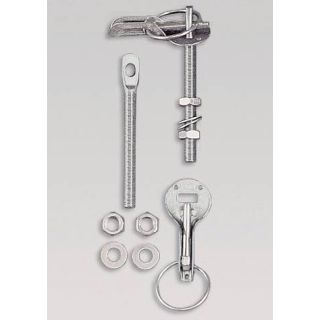 Zapinki kołkowe OMP aluminiowe – srebrne