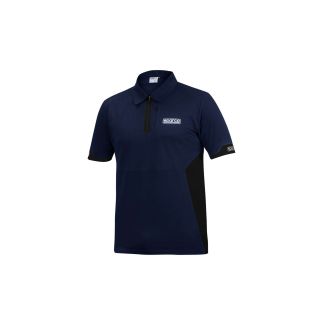 Polo SPARCO ZIP - granatowo-czarne