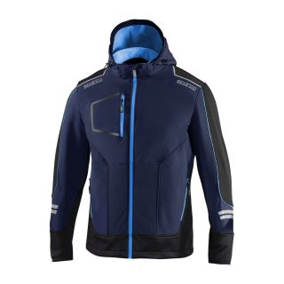 Kurtka SPARCO TECH SOFT-SHELL - granatowo-niebieska