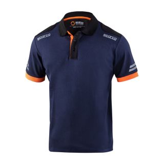 Polo SPARCO TECH - granatowo-pomarańczowe