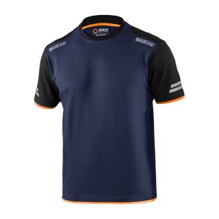 T-shirt SPARCO TECH - granatowo-pomarańczowy