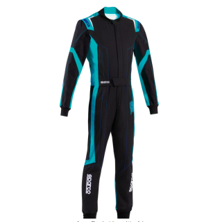 Kombinezon dziecięcy SPARCO THUNDER FIA 8877-2022 czarno-niebieski