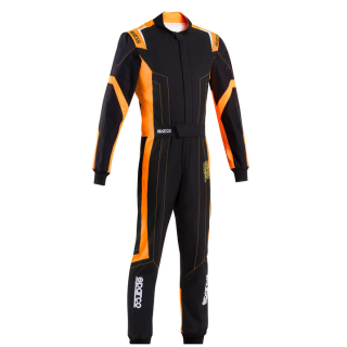 Kombinezon SPARCO THUNDER FIA 8877-2022 czarno-pomarańczowy