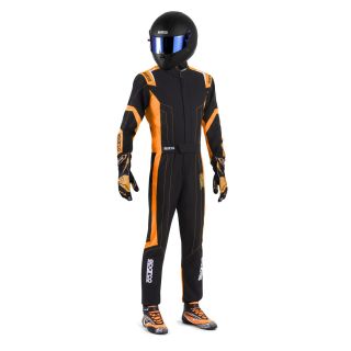 Kombinezon SPARCO THUNDER FIA 8877-2022 czarno-pomarańczowy