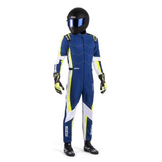 Kombinezon SPARCO KERB ADVANCED FIA 8877-2022 niebiesko-żółty