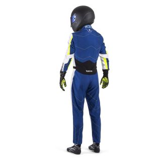 Kombinezon dziecięcy SPARCO KERB ADVANCED FIA 8877-2022 niebiesko-żółty