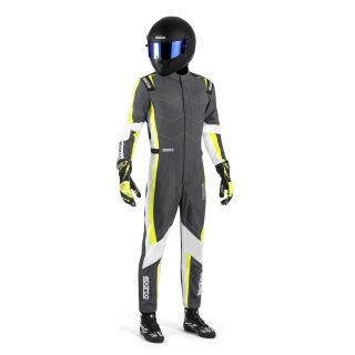 Kombinezon SPARCO KERB ADVANCED FIA 8877-2022 szaro-żółty