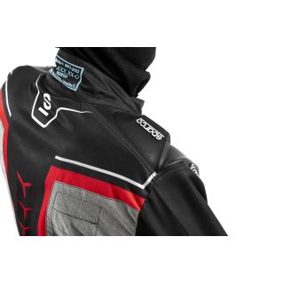Kombinezon SPARCO SUPERLEGGERA-K FIA 8877-2022 czarno-czerwony