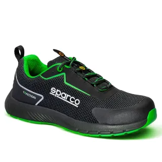 Buty Sparco Traction Sanyo S1PS ESD czarno-zielone fluo