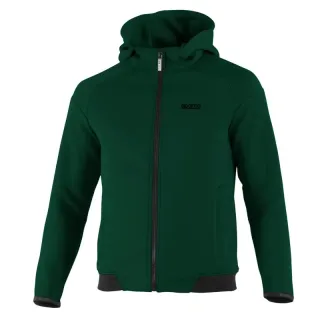 Bluza rozpinana z kapturem Sparco ciemnozielona