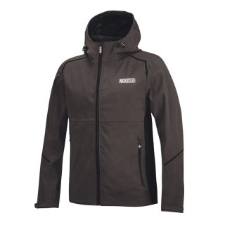 Kurtka przeciwdeszczowa Sparco Shell szaro-czarna