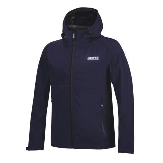 Kurtka przeciwdeszczowa Sparco Shell granatowo-czarna