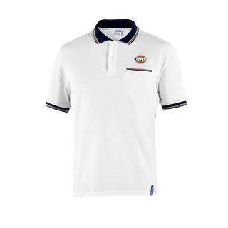 Koszulka Polo Sparco Gulf z kieszonką biała