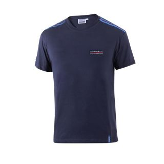 Koszulka T-shirt Sparco Martini Racing Top Stripes granatowa