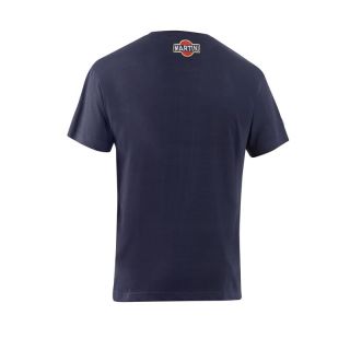 Koszulka T-shirt Sparco Martini Racing Top Stripes granatowa
