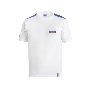 Koszulka T-shirt Sparco Martini Racing Top Stripes biała