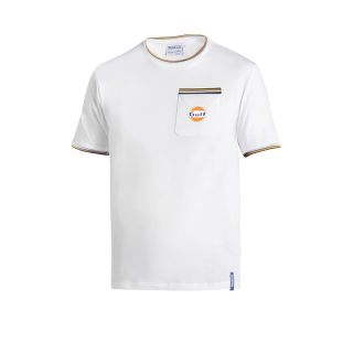Koszulka T-shirt Sparco Gulf z kieszonką biała