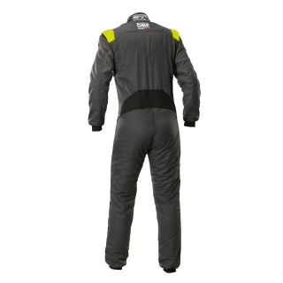 Kombinezon OMP First Evo 2025 FIA 8856-2018 antracytowo-żółty