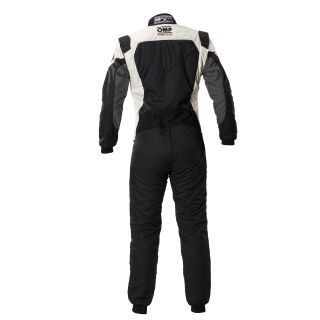 Kombinezon OMP FIRST EVO 2025 FIA 8856-2018 czarno-biały