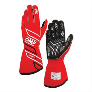 Rękawice OMP One-S 2025 FIA 8856-2018 czerwone