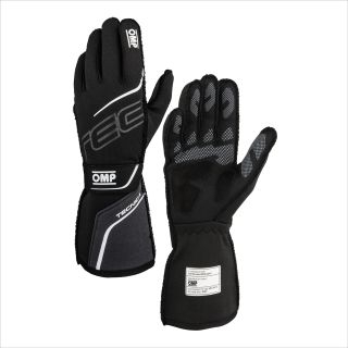 Rękawice OMP Tecnica 2025 FIA 8856-2018 czarno-antracytowe