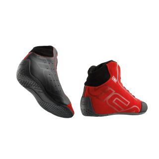 Buty OMP Tecnica 2025 FIA 8856-2018 czarno-czerwone