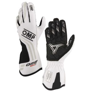 Rękawice OMP One Evo X  FIA 8856-2018 białe