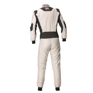 Kombinezon OMP Tecnica Superlight FIA 8856-2018 biało-antracytowy