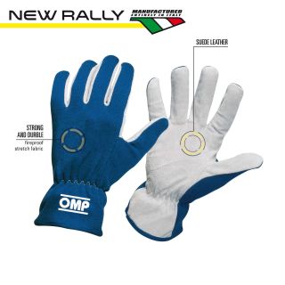 Rękawice OMP RALLY niebieskie