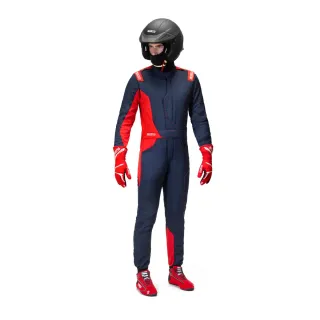 Kombinezon Sparco Sprint Advanced Asymetrical FIA 8856-2018 granatowo-czerwony