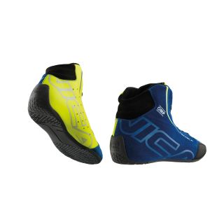 Buty OMP Tecnica 2025 FIA 8856-2018 niebiesko-żółte