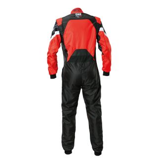 Kombinezon OMP KS-3X ART FIA 8877-2022 czarno-czerwony