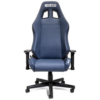 Fotel biurowy Sparco Coach niebiesko-szary