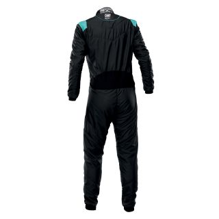Kombinezon OMP One-S Air FIA 8856-2018 czarno-błękitny