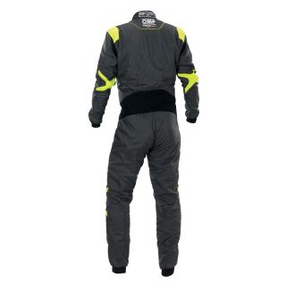 Kombinezon OMP One Evo Air FIA 8856-2018 szaro-żółty