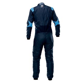 Kombinezon OMP One Evo Air FIA 8856-2018 granatowo-błękitny