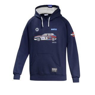 Bluza z kapturem Sparco Lancia Delta Martini Racing granatowa
