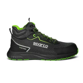 Buty Sparco Traction-H Naoki S3S ESD czarno-zielone fluo
