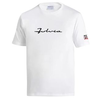 Koszulka T-Shirt Sparco Lancia HF Fulvia biała