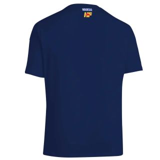 Koszulka T-Shirt Sparco Lancia HF Yellow granatowa