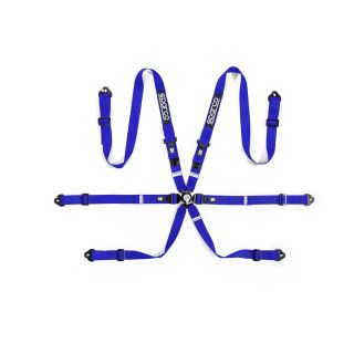 Pasy bezpieczeństwa Sparco COMPETITION H-2 PD 2", 6-pkt niebieskie