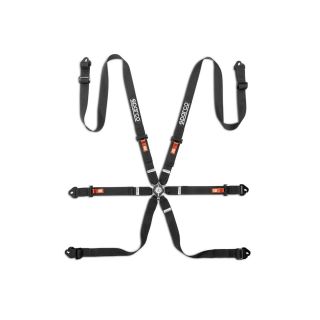 Pasy bezpieczeństwa Sparco FIA COMPETITION H-2 PU 2", 6-pkt czarne