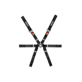 Pasy bezpieczeństa Sparco FIA FORMULA H9 Evo NR 2", 6-pkt czarne