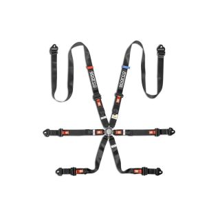 Pasy bezpieczeństwa Sparco FIA FORMULA H9 Endurance NR 2", 6-pkt czarne
