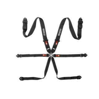 Pasy bezpieczeństwa Sparco FIA COMPETITION H-3 STEEL 3", 6-pkt czarne