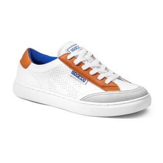 Buty SPARCO S-TIME - biało-pomarańczowe