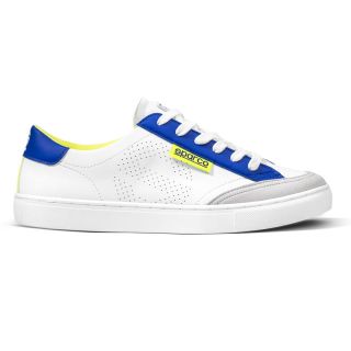 Buty SPARCO S-TIME - biało-niebiesko-żółte
