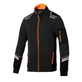 Bluza rozpinana SPARCO TECH ALABAMA - czarno-pomarańczowa