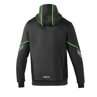 Bluza rozpinana z kapturem SPARCO COLORADO - szaro-zielona