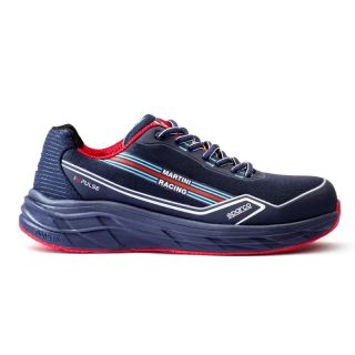 Buty SPARCO IMPULSE MARTINI RACING CORSICA ESD S1PS SR FO HRO SC - granatowo-czerwone